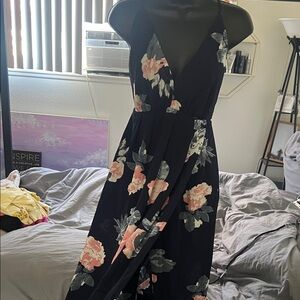 Floral Sleeveless Maxi Dress